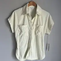 NEW Summersalt The Towel Terry Button-Down Shirt