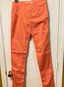 Liu Jo junior ladies size 14A pink aurora slim leg BETTY chino pants 27x32 27x33