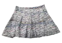 Free People light blue multicolor a-line mini skirt size 6