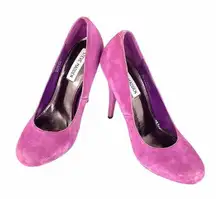 Steve Madden Ultimat Suede High Heels, Magenta, 8