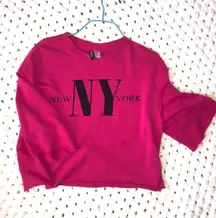 New York Cropped Sweatshirt