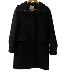 ZARA  trafaluc Womens XS Wool Blend Black Long Peacoat Womens Jacket coats, XS