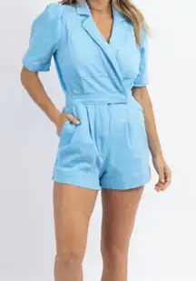 day+moon Hendrix’s Denim puff sleeve romper