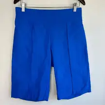 Ashley Stewart Royal Blue Pull On Bermuda Shorts