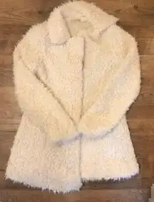 White Fur Coat (faux) 