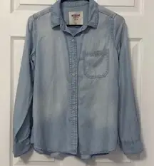 Mossimo Supply Co. Sky Blue Button-Up Shirt