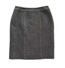 Carlisle Skirt Wool Blend Black Gray Tweed Career Office Tailored Pencil Size 10