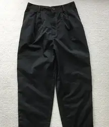 ASOS BLACK NYLON TRACK PANTS SIZE 6