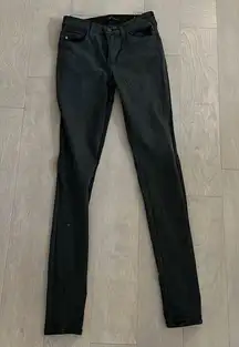 Never worn Kancan skinny jeans washed black size 24. Has lots of stretch