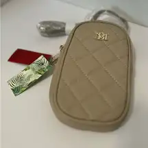 Badgley Mischka‎ Quilted Crossbody Phone Bag - Beige, NWT