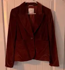 Wilfred Rich Velvet Blazer in Chocolate