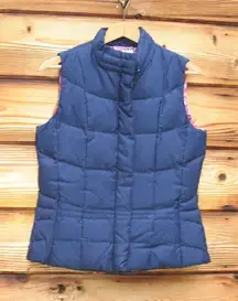 Vintage Lilly Pulitzer Down Blend Puffer Vest Navy