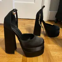 Amazon Satin Platform Heels