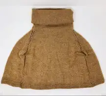 Hand knit silk / wool mini capelet