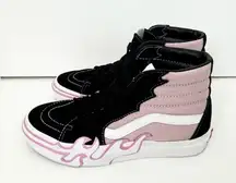 Vans Sk8-Hi Flame in Pink Lilac Shoes Size 7