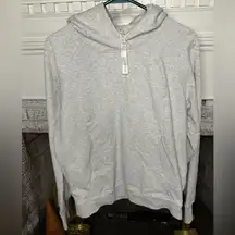 lululemon athletica Light Gray scuba Hoodie pullover Sweater