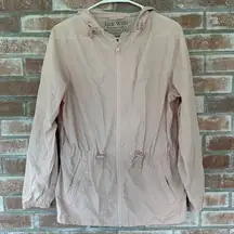 Jack Wills Hooded Zip Up Spring Jacket Size 6 Pink