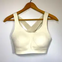 Lululemon Enlite Bra 32C Cream White Crisscross Back