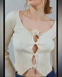 Kimchi Blue Sweater Urban Outfitters Knit Cropped