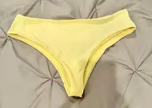 Yellow Thong Bikini Swim Suit Bottom