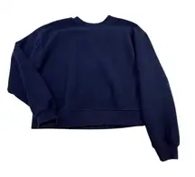 Fabletics Fleece Pullover Sweatshirt - Small Navy Blue Cozy Knit