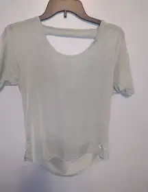 Nike size S Mesh Crop Mint Green Shirt