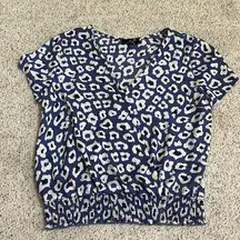 Blue Cheetah Top