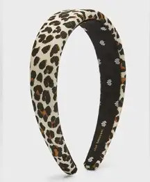 New! Lele Sadoughi Corduroy Alice Headband- Leopard Animal Print