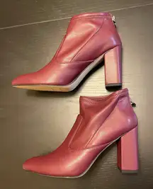 NWB Franco Sarto Kortney Ankle Boots - Woman Size 9.5 - Cabernet