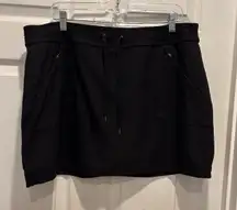 Tek Gear‎  Weekend Pocket Skort Black Womens Size XL Pickleball Golf Tennis