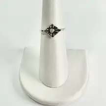 SILVER Tone Boho Midi Ring