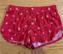 NWT Wondershop Holiday Women’s Sleep Shorts – Red Snowflake Print – Size Small
