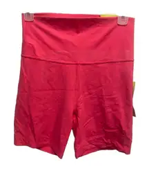 All In Motion Ultra High Rise Bike Short Hot Pink Seamless Sz. M Sports Exercise