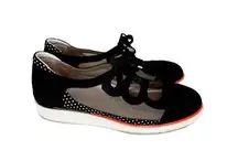 Beautifeel Daily Adventure Sneaker Black Suede/Polka Dot Women’s Size 41/US 10