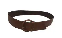 Bananna Republic women thick belt brown Italian leather SKU 1308