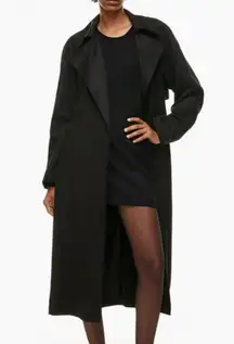 Aritzia Babaton Black Milestone Trench Coat Size: S