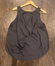 NWT Lily White Grey Tank Blouse Size Large