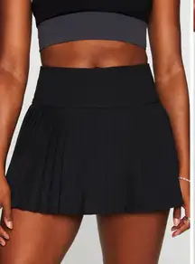 Fabletics Hot Shot Pleated Mini Skirt Black
