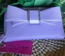 Betsy Johnson Stylish Lavender Wallet With Bow NWT