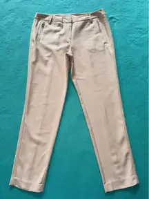 Adrienne Vittadini Women's Casual Dress Pants‎ Zipper Pockets Dusty Mauve Pink 8