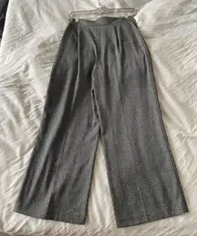 Wide Leg Knit Trousers