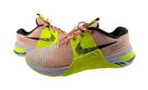 Nike Women's Metcon 8 Arctic Orange/Cave Purple/Volt DO9327-800 Size 9