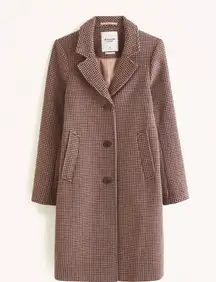 Abercrombie & Fitch Wool Blend Dad Coat