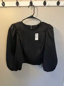 Black Silk Top NWT