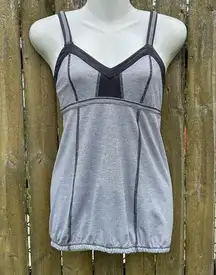 Lululemon  Light Up Reflective Tank Top Grey Stripe sz 6