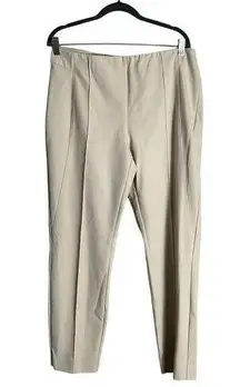 Lafayette 148  New York Gramercy Cream Dress Slacks Trousers Pants Size 14