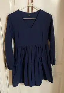 Navy blue flowy dress