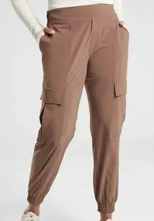 Athleta 6 Chelsea Utility Jogger in Mineral Brown