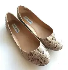 Steve Madden klutch‎ reptile leather ballet flats