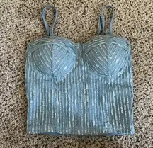 Sequin Corset Top